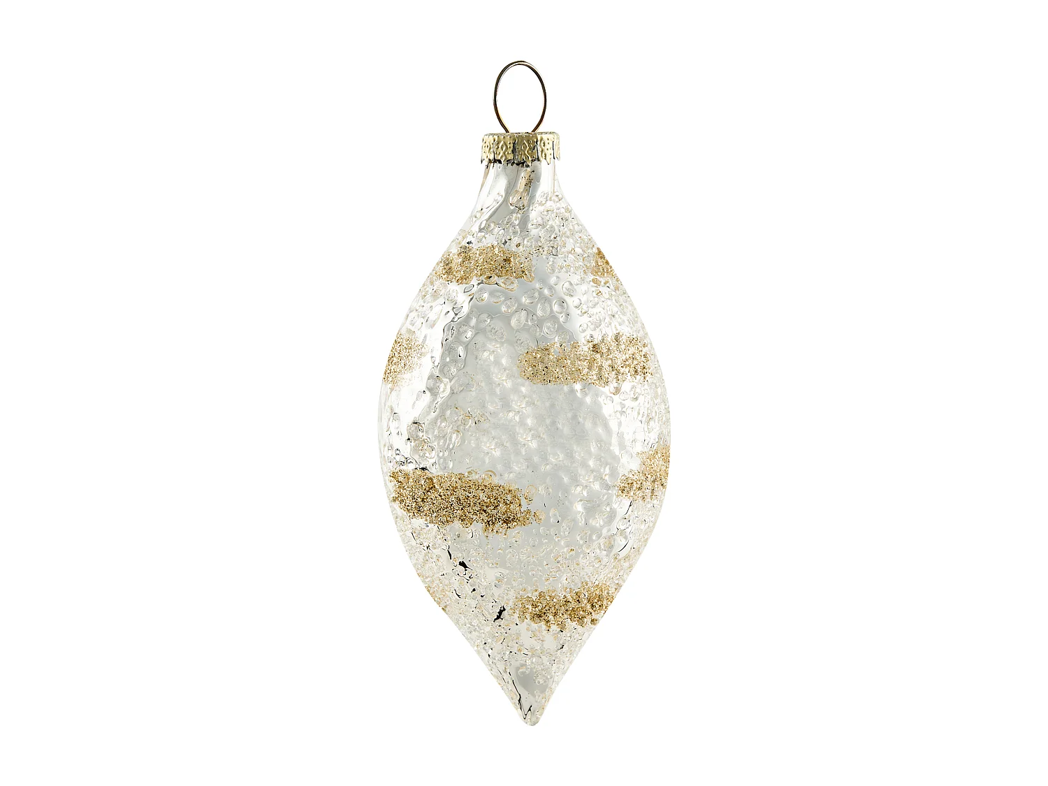 Lot de 25 boules ICICLE Verre Transparent/doré