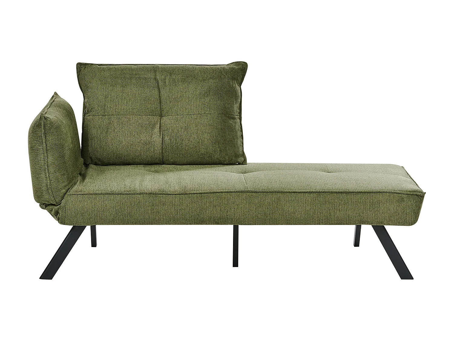 Chaise longue côté droite ROCAMADOUR Tissu Vert