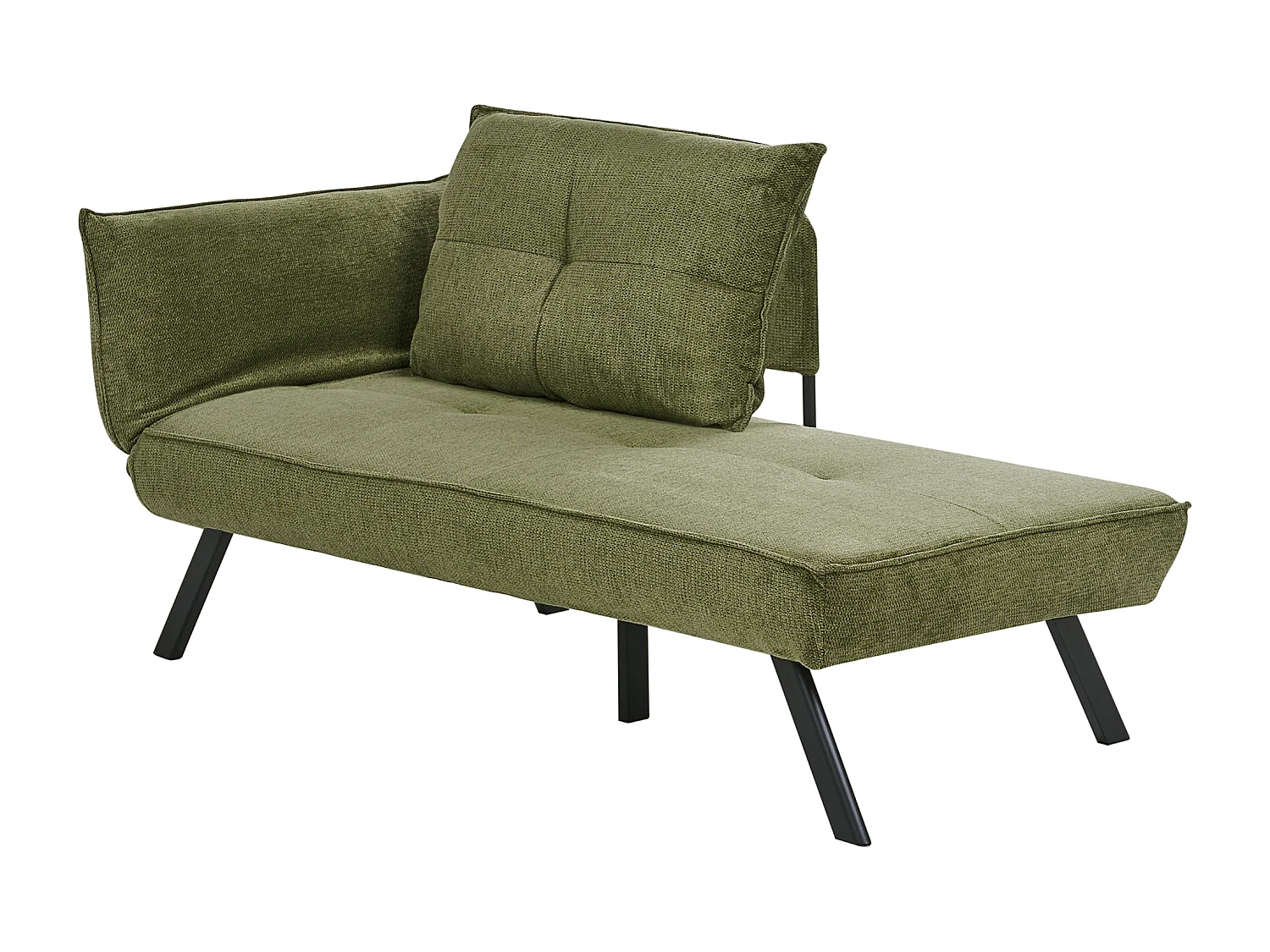 Chaise longue côté droite ROCAMADOUR Tissu Vert