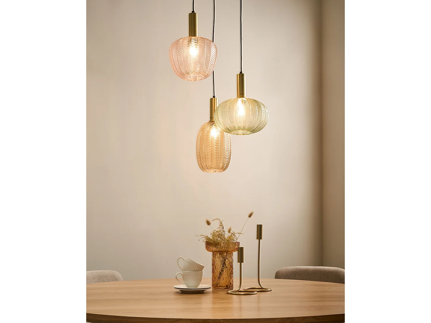Lampe suspension NJORO Verre Multicolore