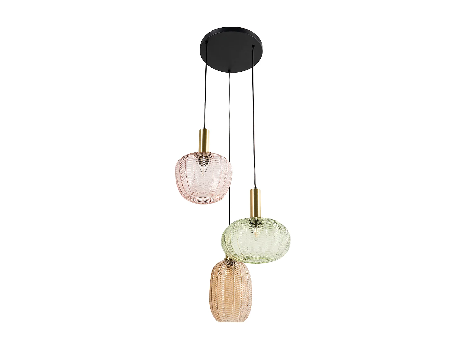 Lampe suspension NJORO Verre Multicolore