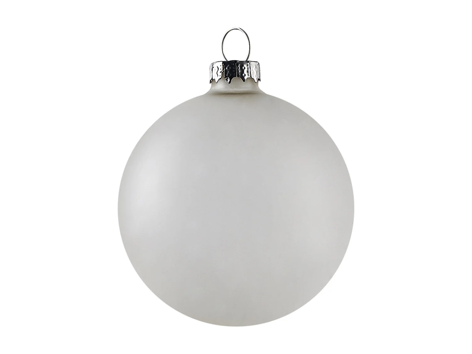 Lot de 35 boules FROSTFALL Verre Gris