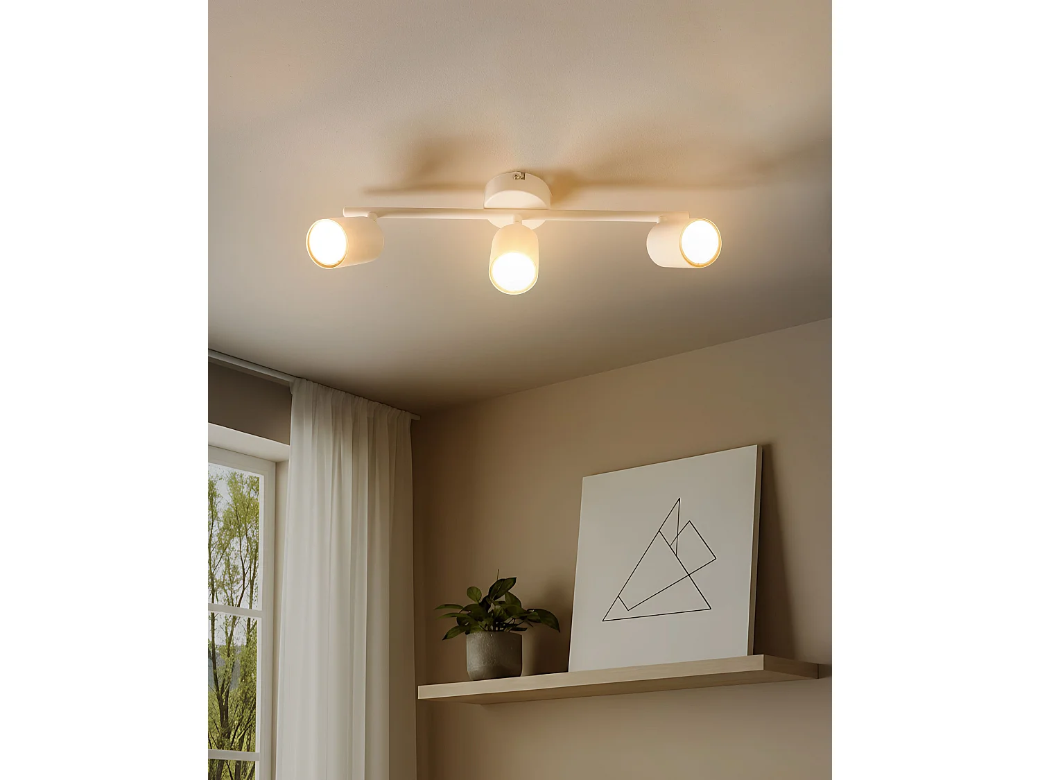 Spot à 3 lumières NYANDO Métal Blanc