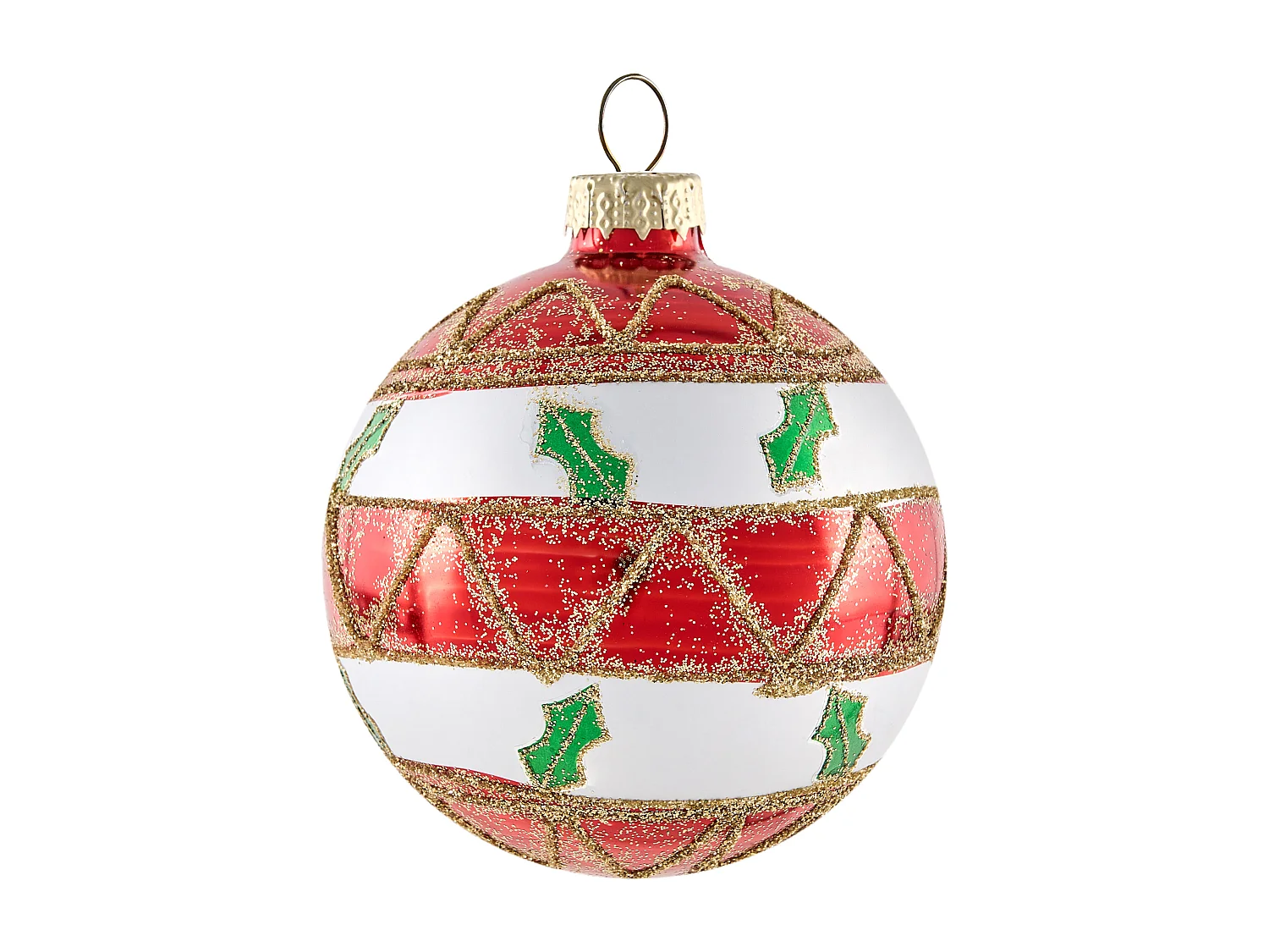 Lot de 70 boules TWINKLE Verre Rouge/vert