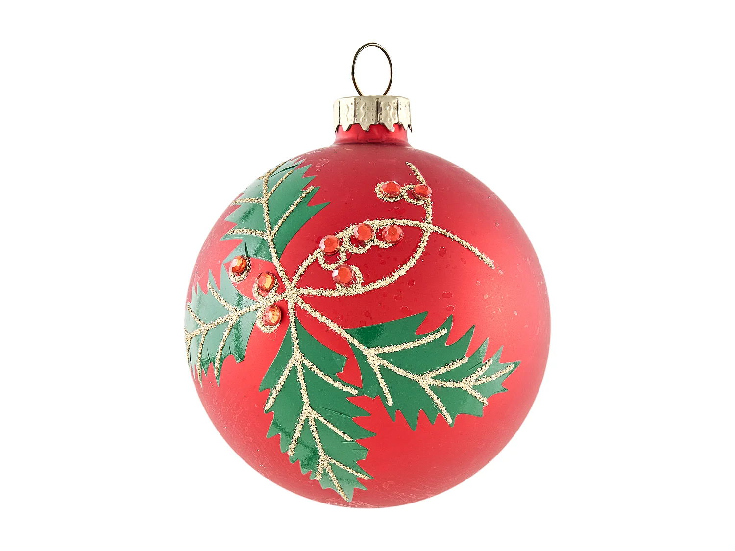 Lot de 70 boules TWINKLE Verre Rouge/vert