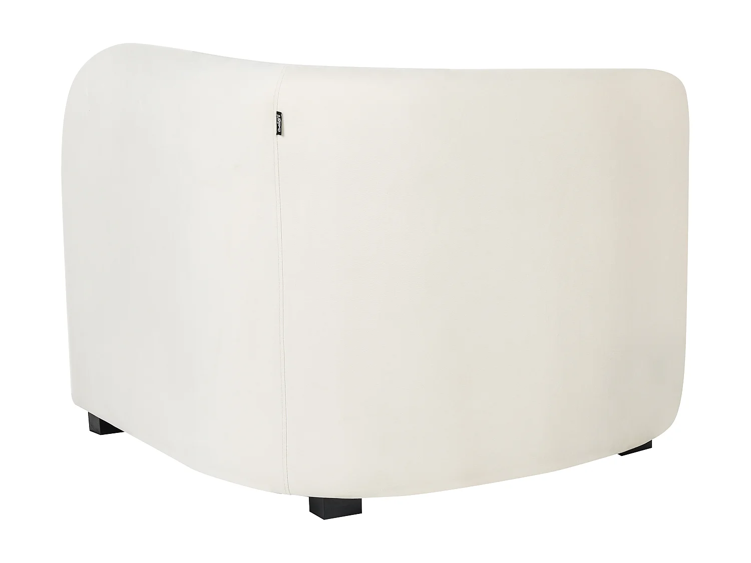 Lot de 2 fauteuils VELTADA Velours Blanc cassé