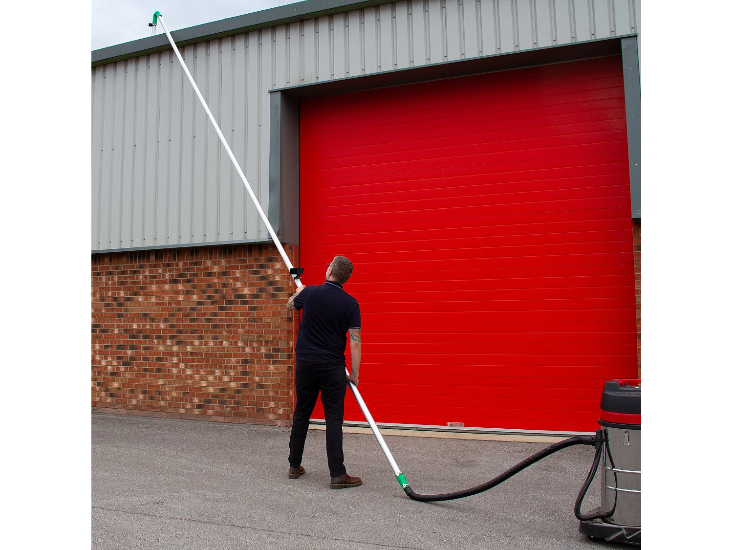 80L Nat- en Droog Stofzuiger met Dakgootstofzuigerstangen, 5m Vacuümslang & Camera