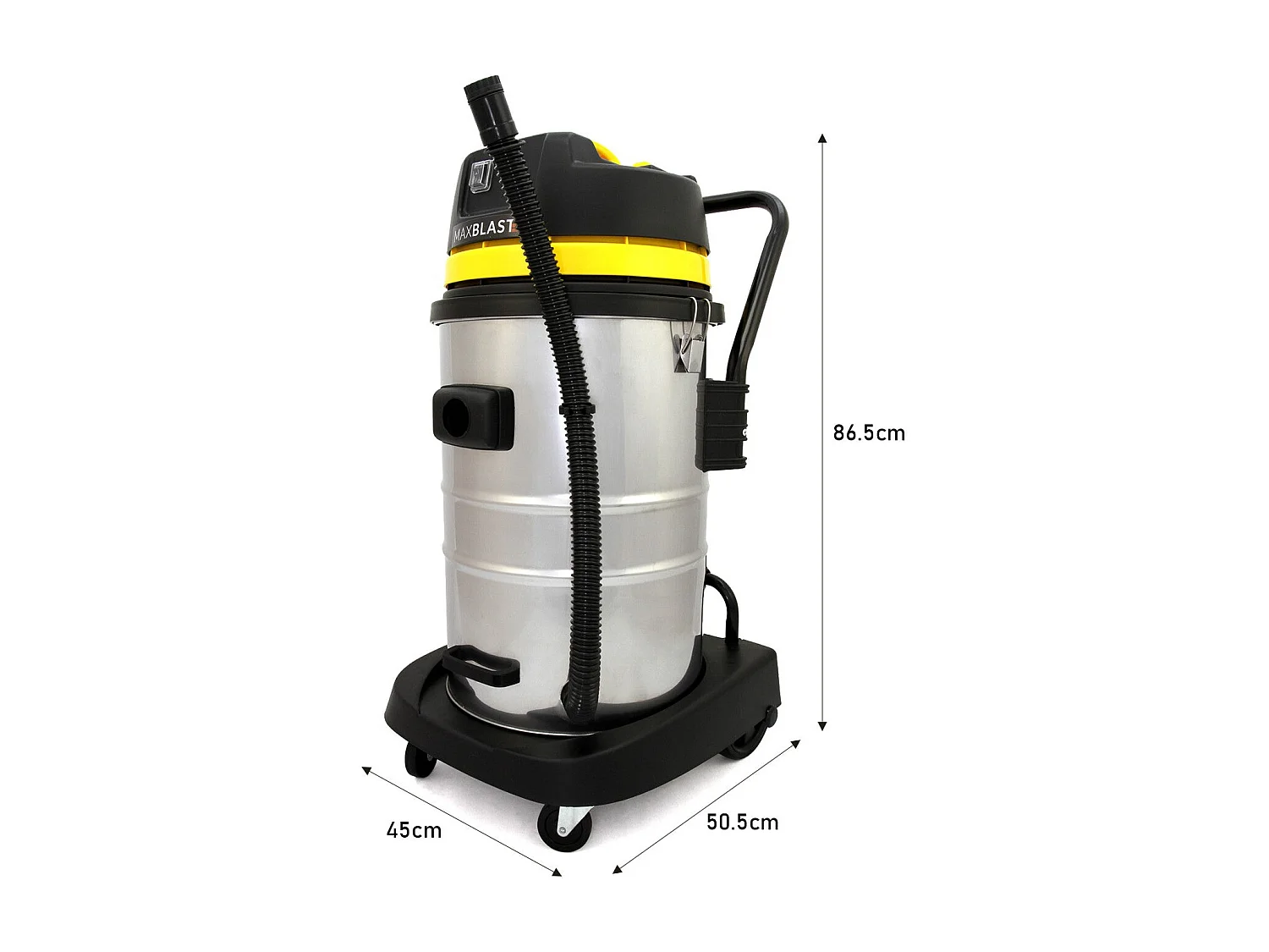 MAXBLAST Lot de Aspirateur Industriel 50 L, Perche Pour Gouttières & Caméra d'Inspection