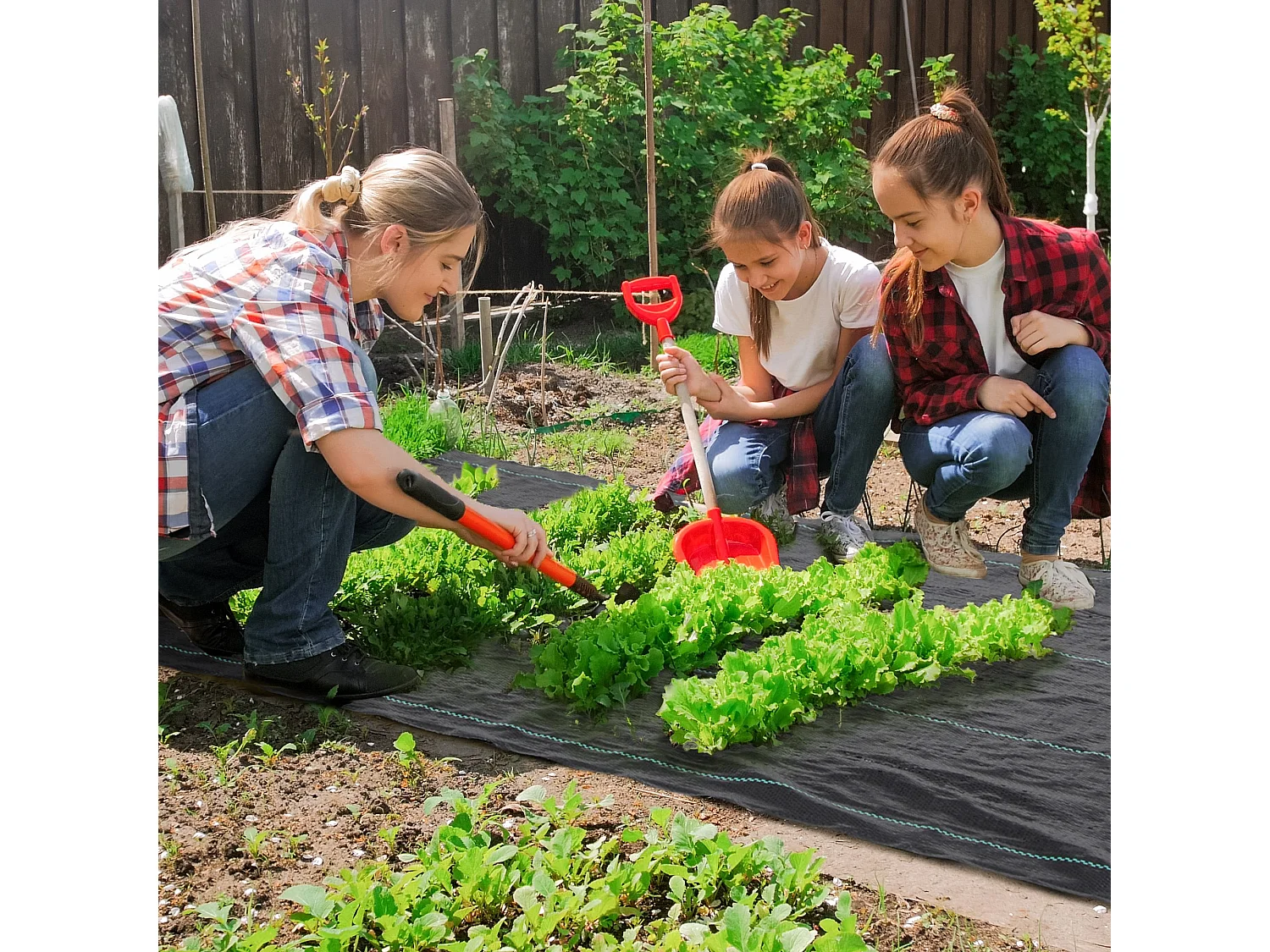 Telo per pacciamatura 100x2 m, traspirante e anti-uv