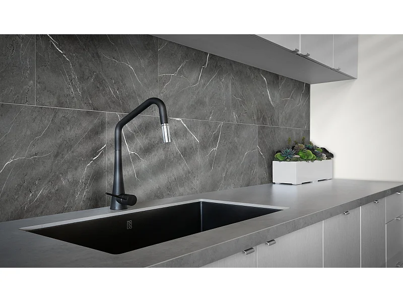 panneaux muraux douche - dalle pvc dumawall+ sardinia 37,5 cm ht x 65 cm lg - lot de 8 plaques - 1,95 m2