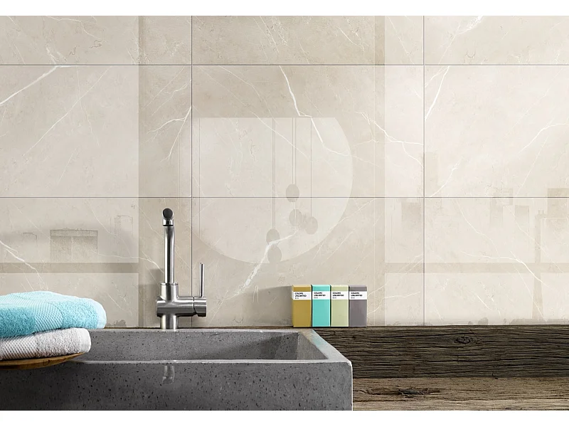 panneaux muraux douche - dalle pvc dumawall+ gloss faro 37,5 cm ht x 65 cm lg - lot de 8 plaques - 1,95 m2