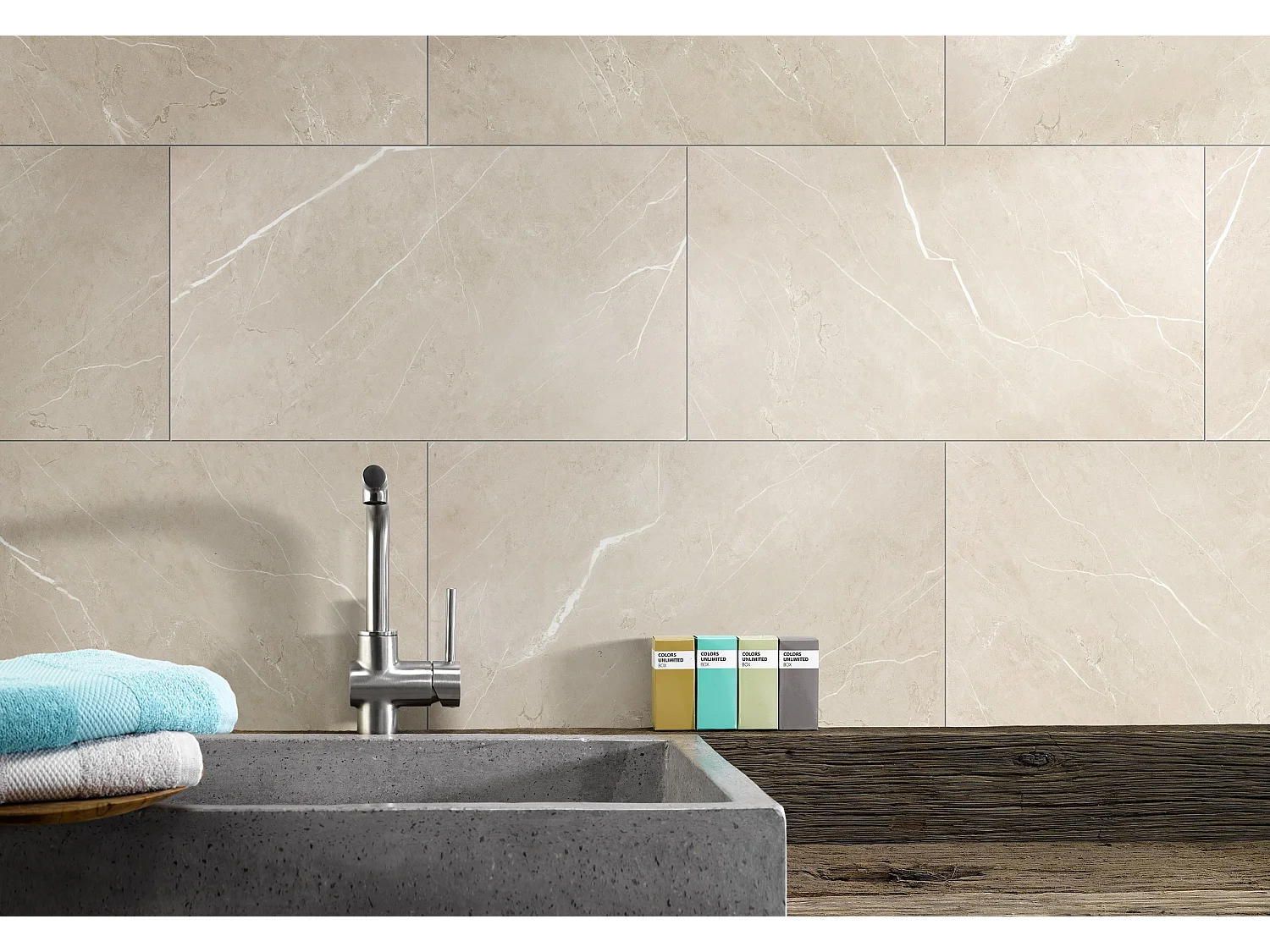 panneaux muraux douche - dalle pvc dumawall+ salina 37,5 cm ht x 65 cm lg - lot de 8 plaques - 1,95 m2