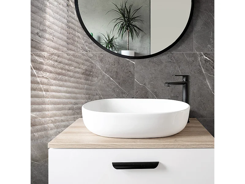 panneaux muraux douche - dalle pvc dumawall+ gloss porto 37,5 cm ht x 65 cm lg - lot de 8 plaques - 1,95 m2