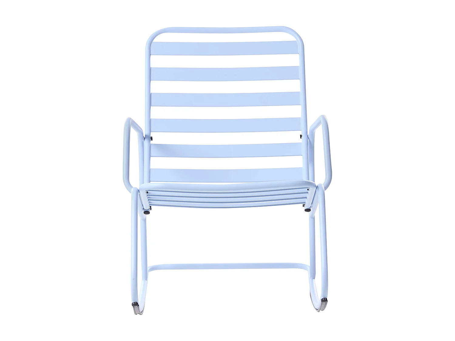 Fauteuil à bascule de jardin TURI Métal Bleu clair