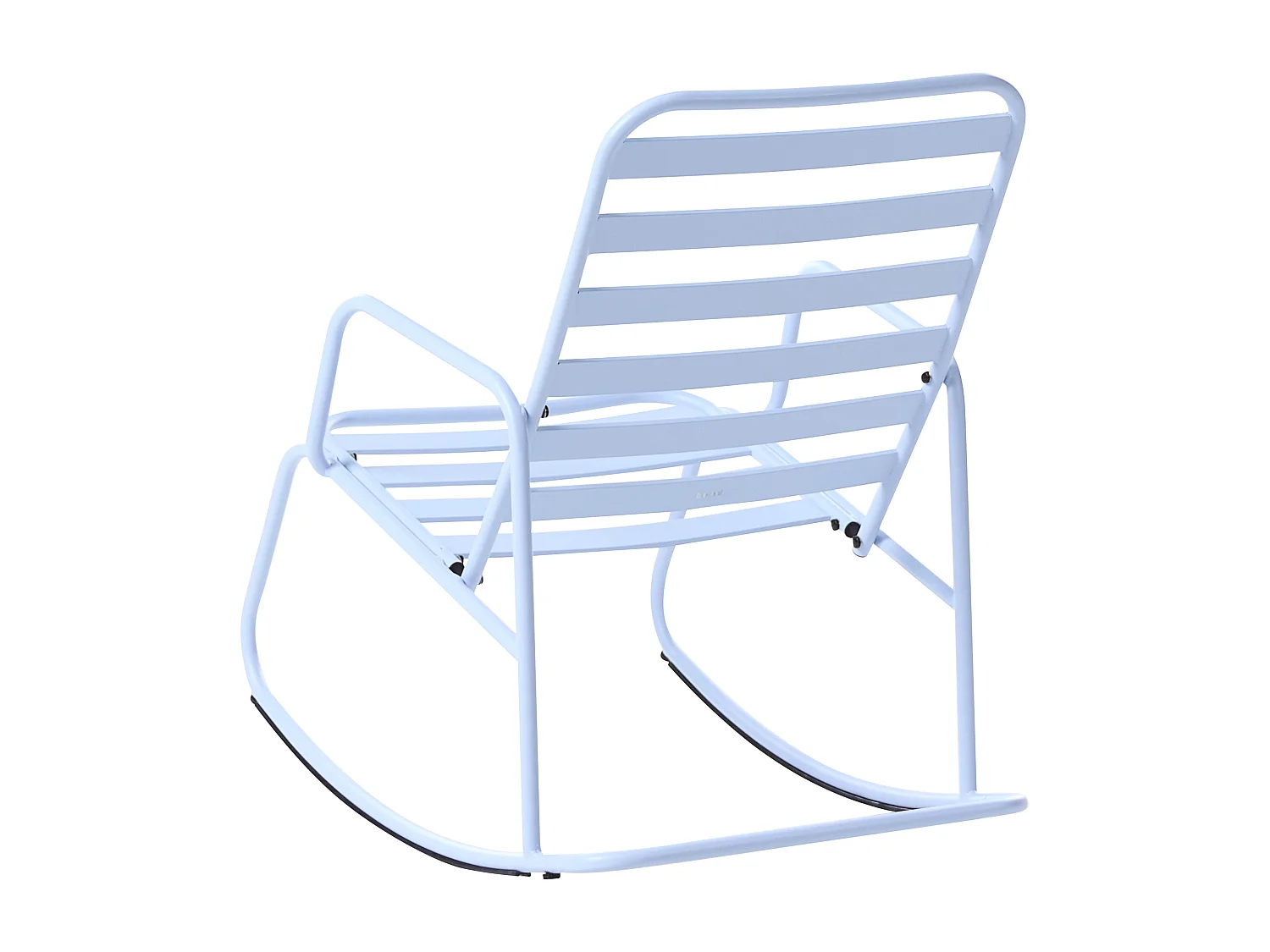 Fauteuil à bascule de jardin TURI Métal Bleu clair