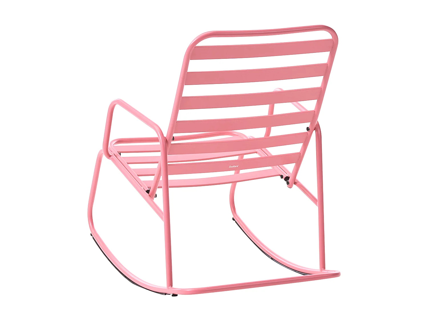 Fauteuil à bascule de jardin TURI Métal Rose