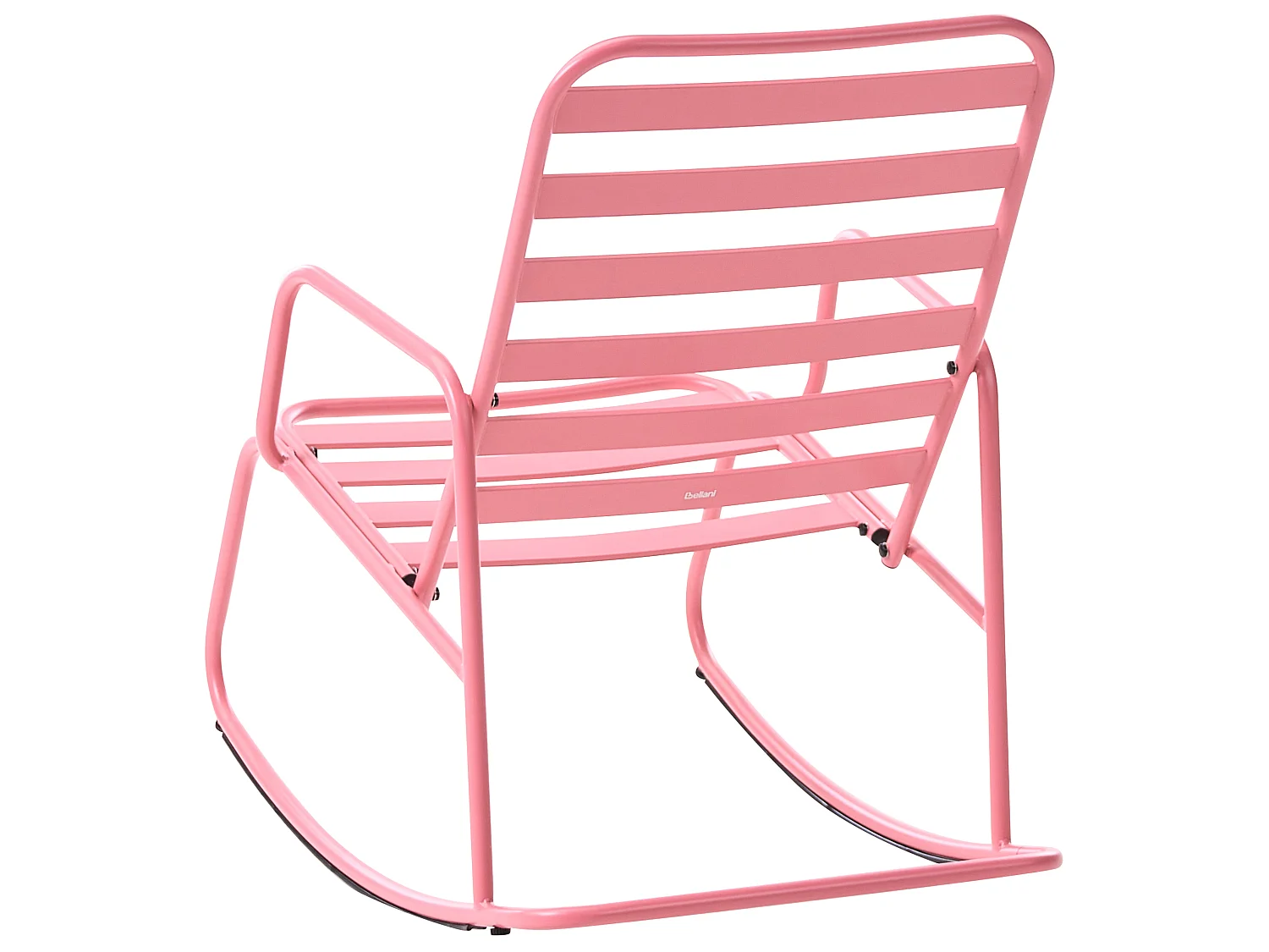 Fauteuil à bascule de jardin TURI Métal Rose