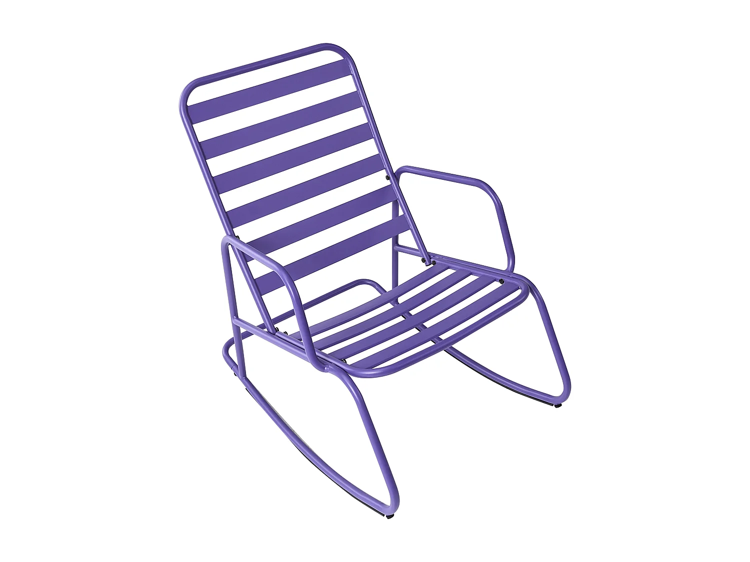 Fauteuil à bascule de jardin TURI Métal Bleu