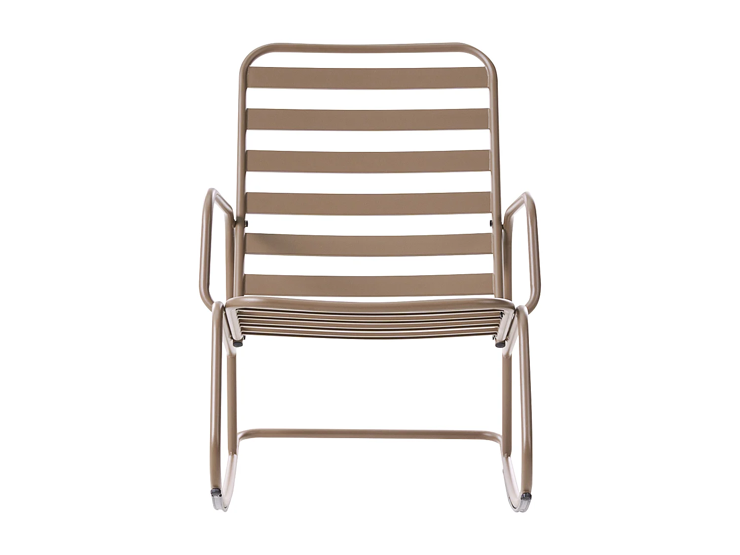 Fauteuil à bascule de jardin TURI Métal Taupe