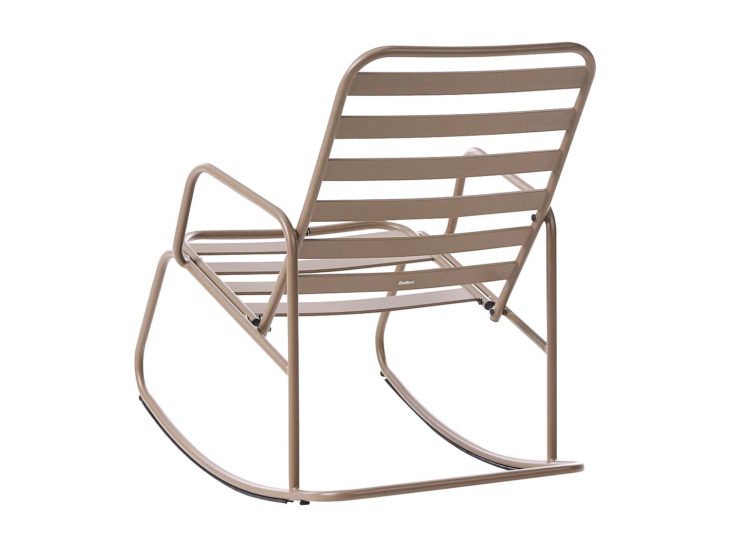 Fauteuil à bascule de jardin TURI Métal Taupe