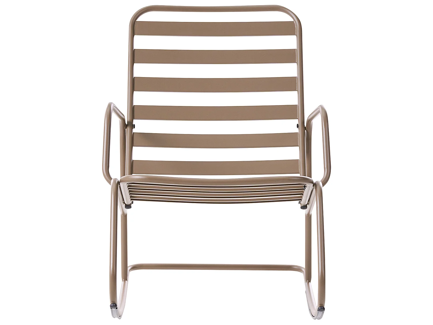 Fauteuil à bascule de jardin TURI Métal Taupe