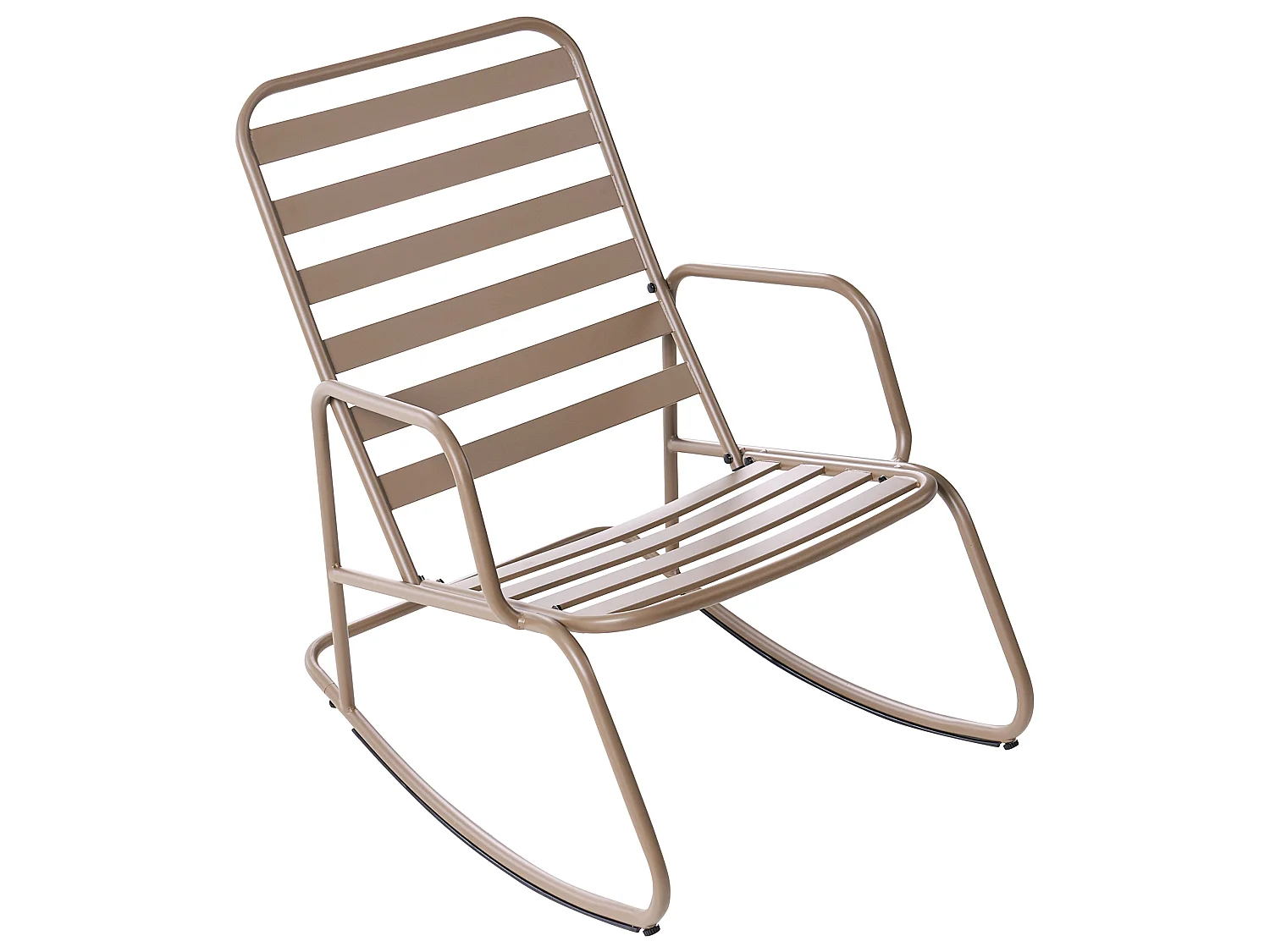 Fauteuil à bascule de jardin TURI Métal Taupe