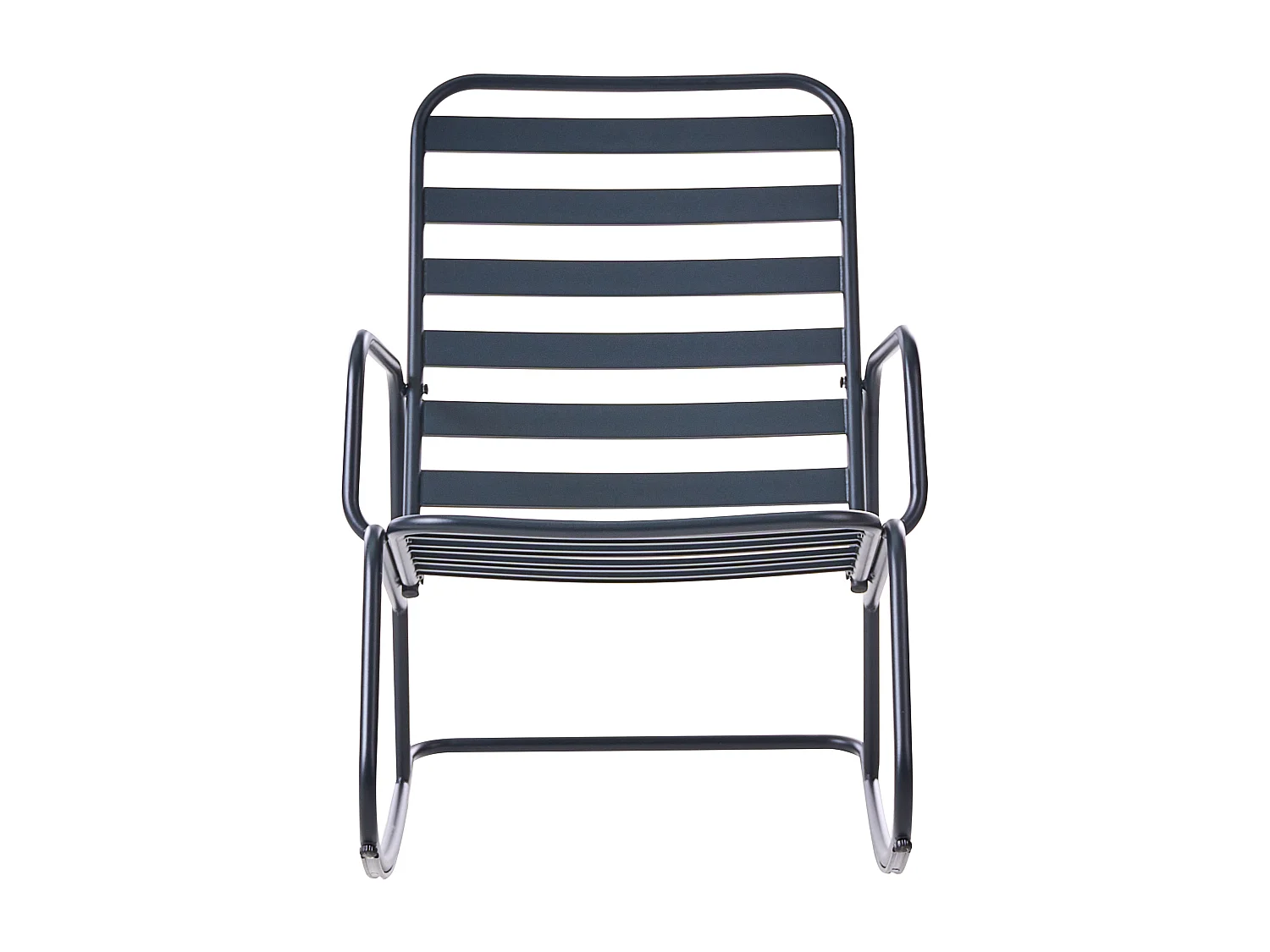 Fauteuil à bascule de jardin TURI Métal Noir