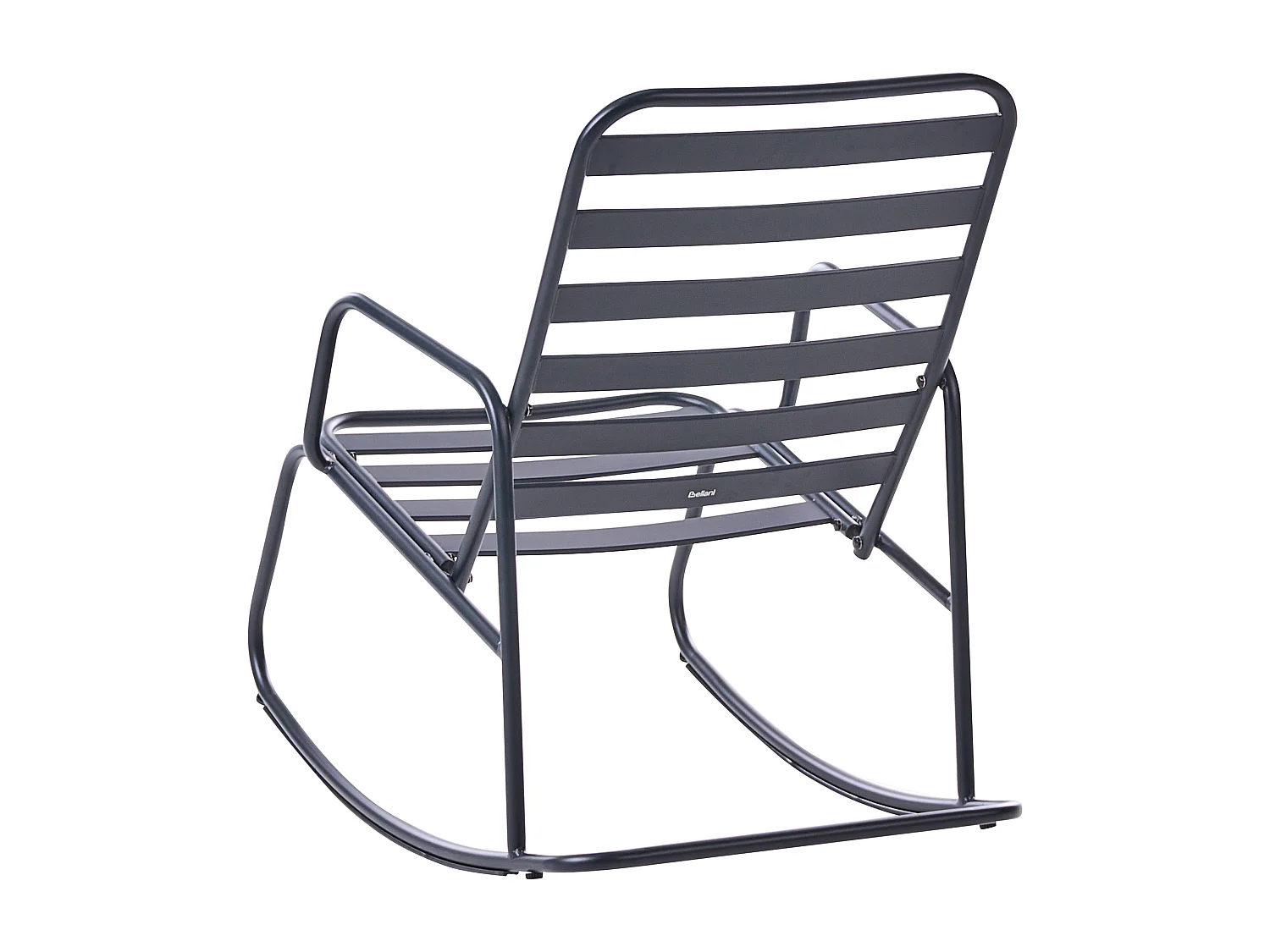 Fauteuil à bascule de jardin TURI Métal Noir