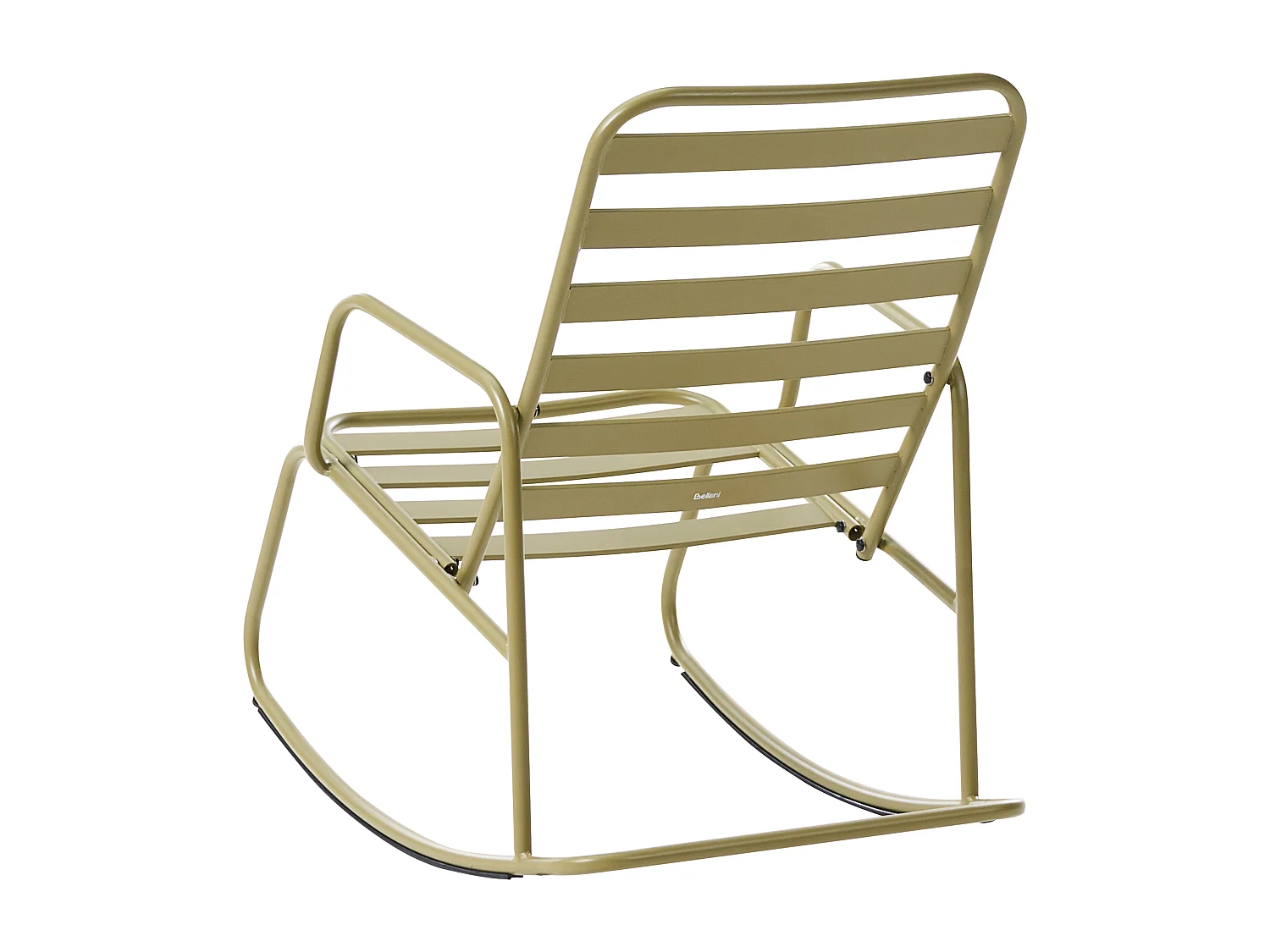 Fauteuil à bascule de jardin TURI Métal Vert olive
