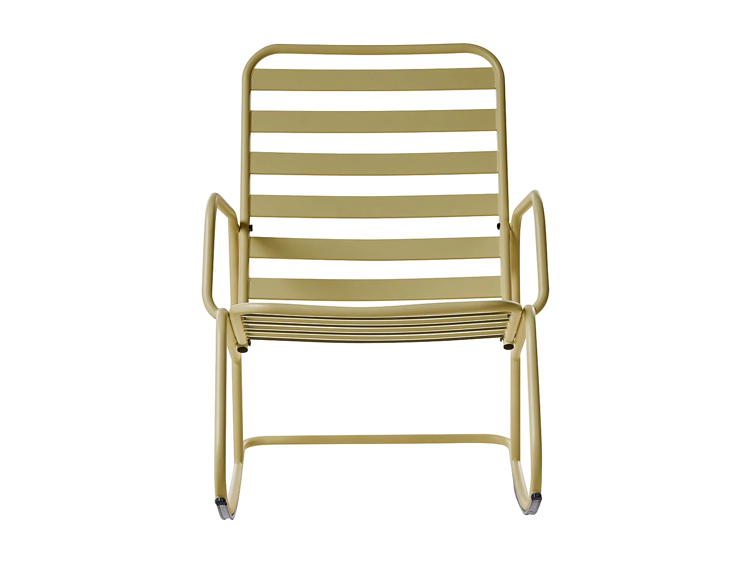 Fauteuil à bascule de jardin TURI Métal Vert olive