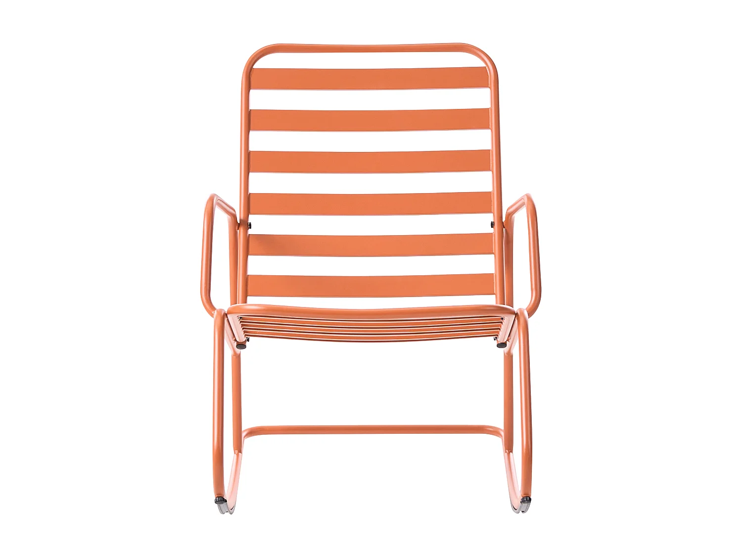 Fauteuil à bascule de jardin TURI Métal Orange