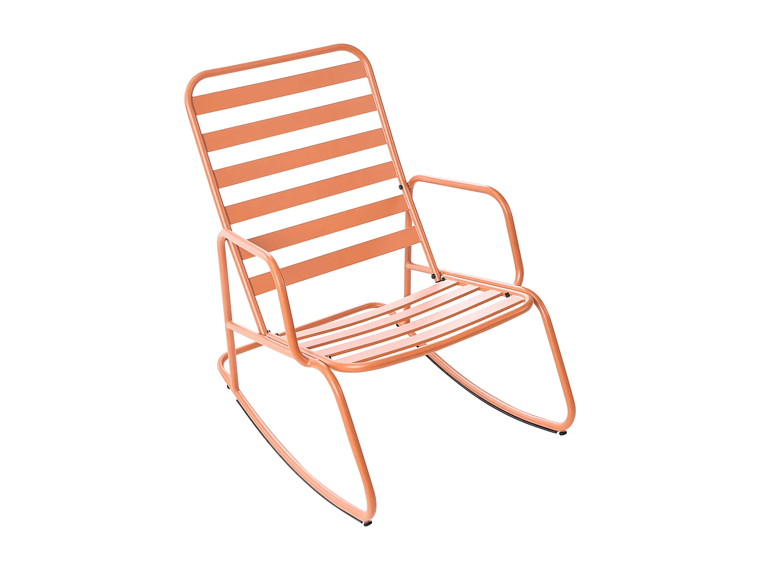 Fauteuil à bascule de jardin TURI Métal Orange