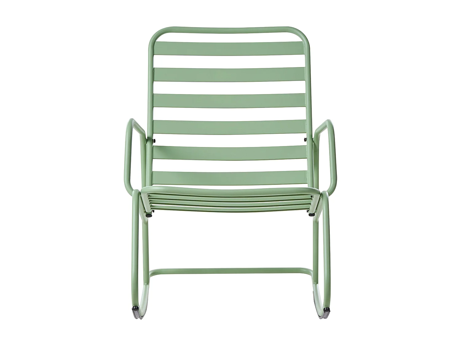 Fauteuil à bascule de jardin TURI Métal Vert