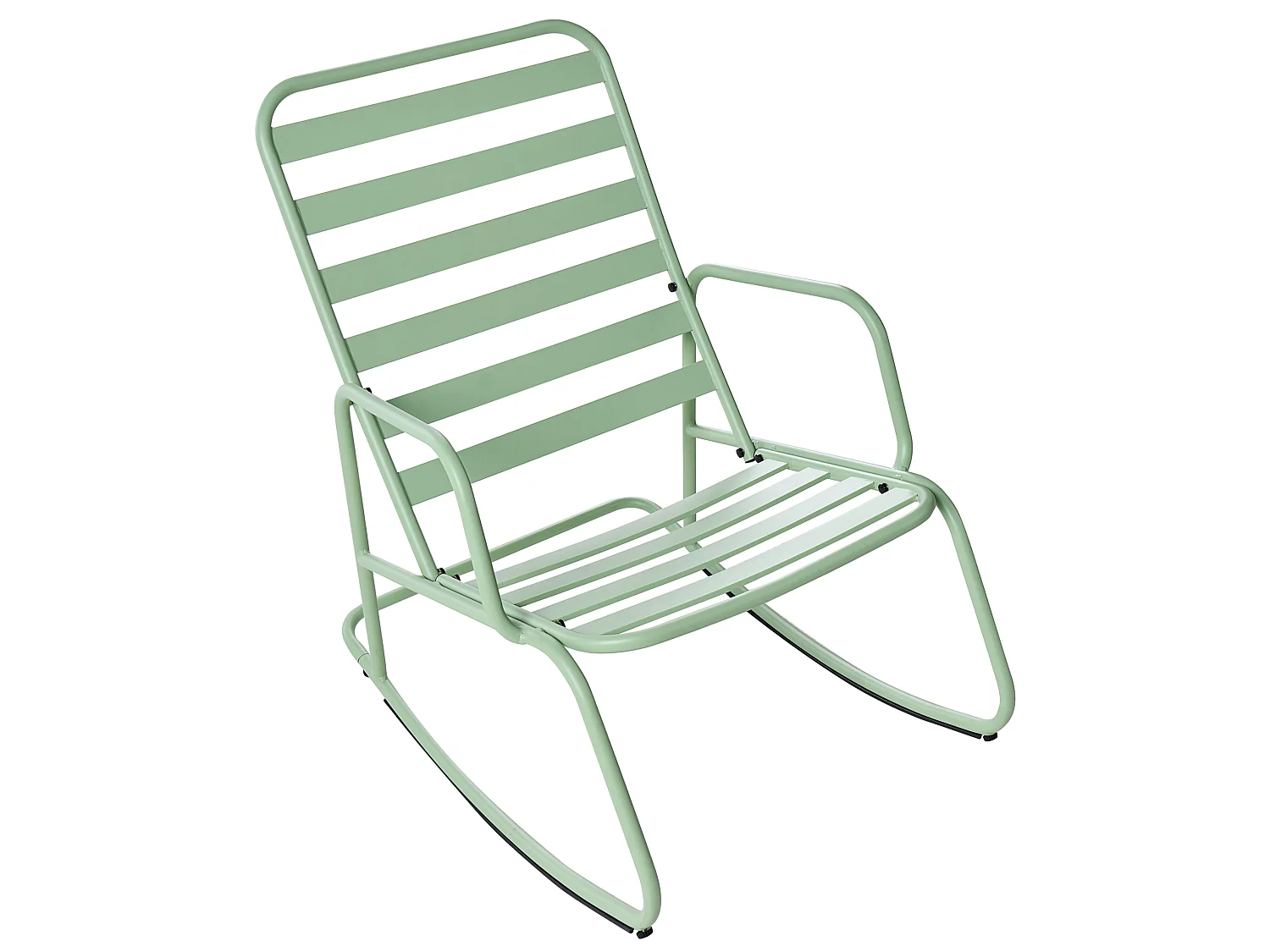 Fauteuil à bascule de jardin TURI Métal Vert