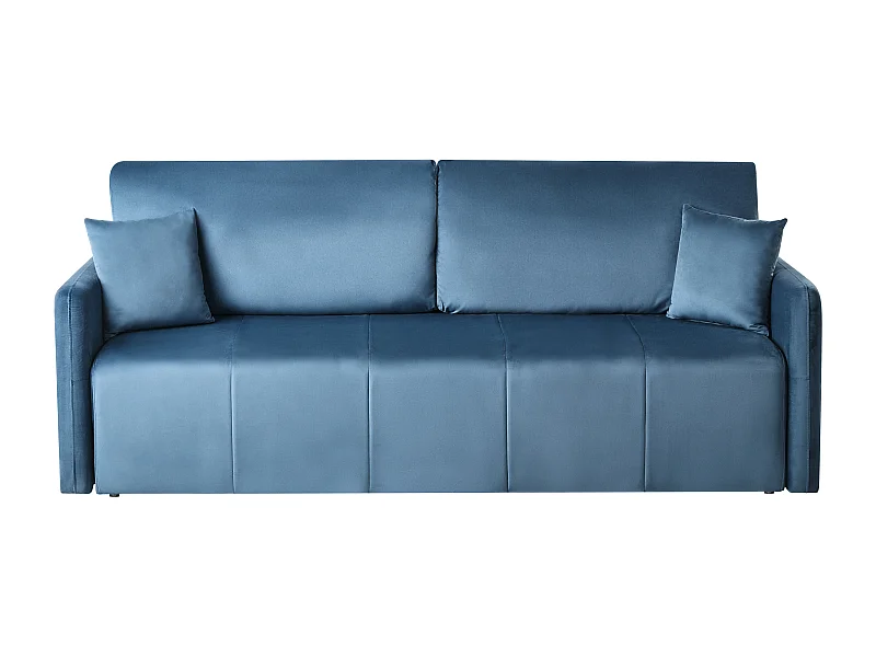 Canapé-lit 3 places EGGE Velours Bleu
