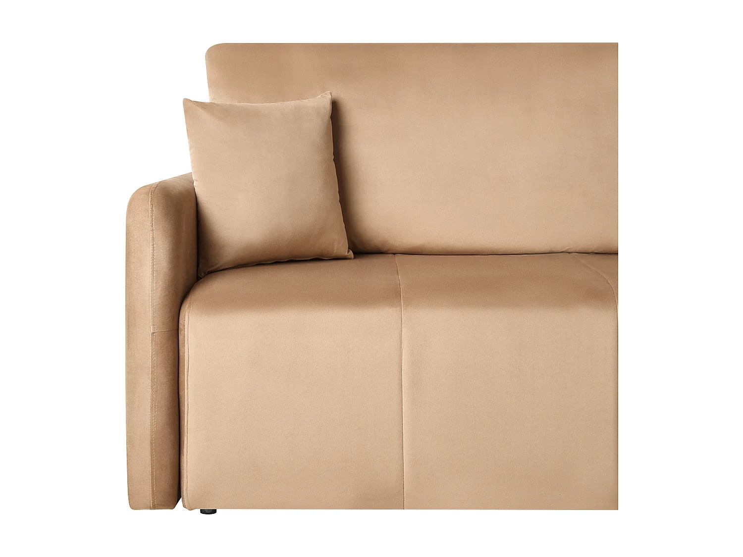 Canapé-lit 3 places EGGE Velours Marron clair