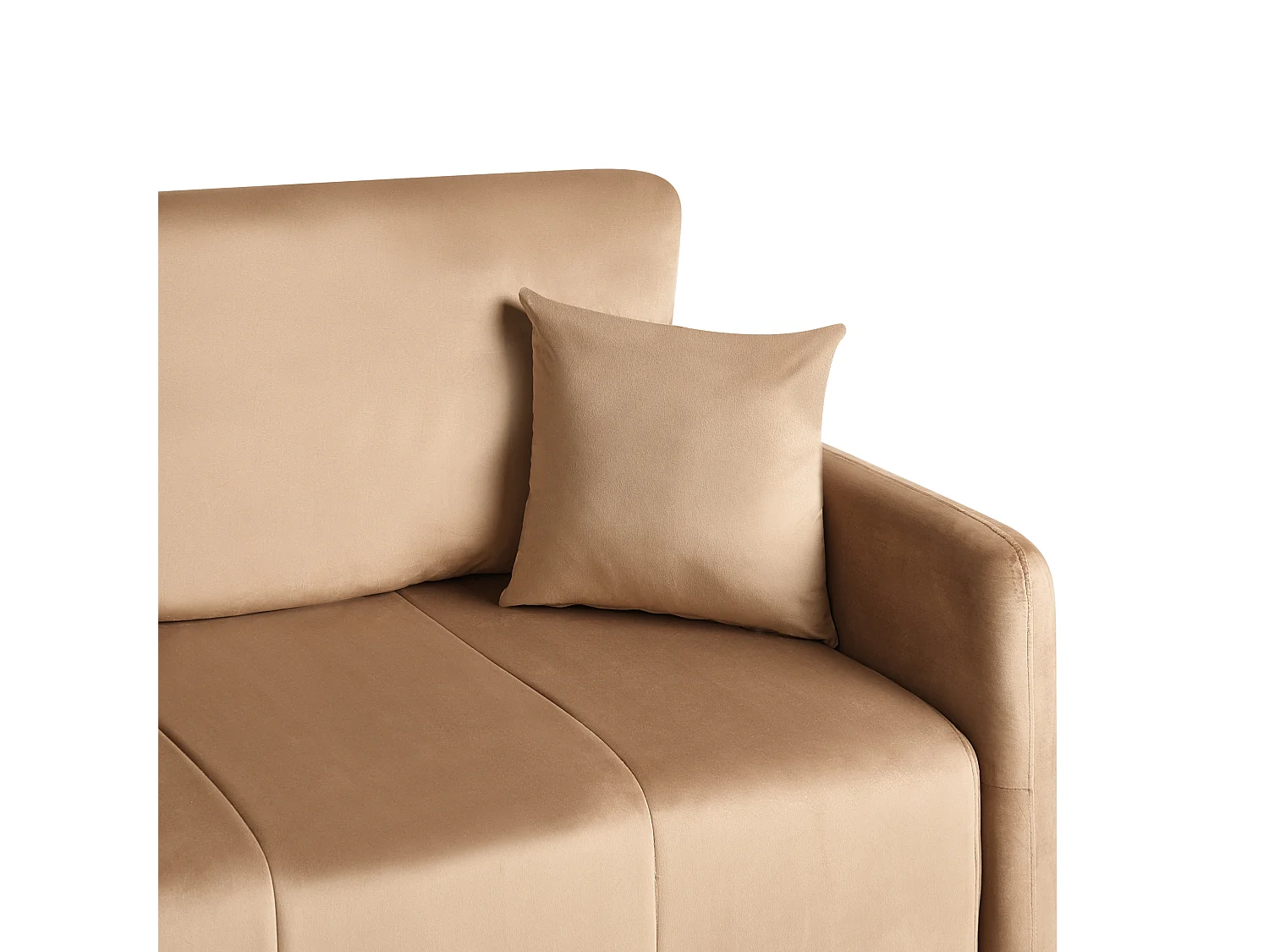 Canapé-lit 3 places EGGE Velours Marron clair