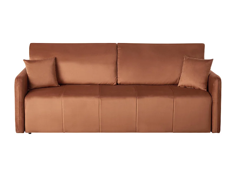 Canapé-lit 3 places EGGE Velours Marron doré