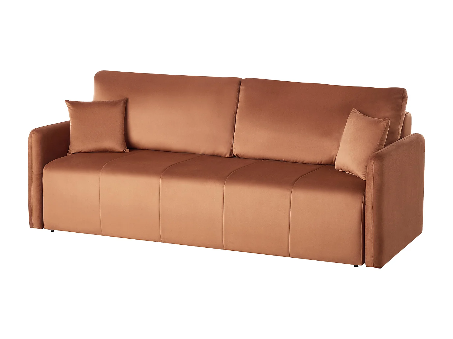 Canapé-lit 3 places EGGE Velours Marron doré