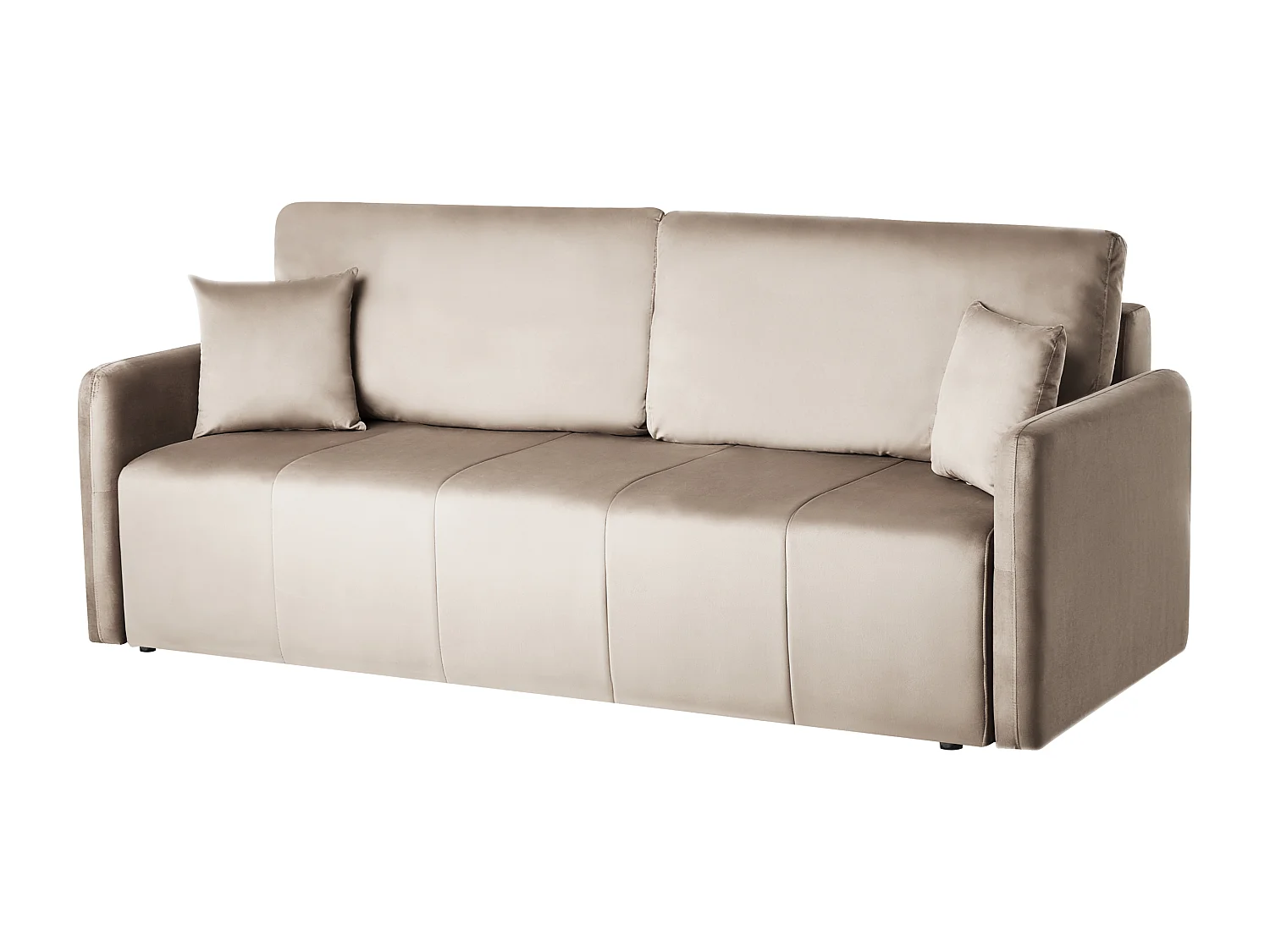 Canapé-lit 3 places EGGE Velours Taupe