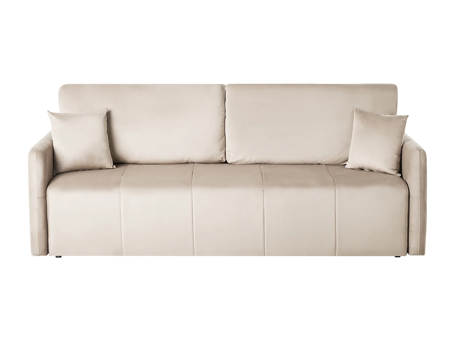 Canapé-lit 3 places EGGE Velours Taupe