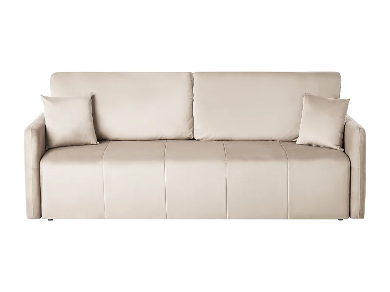 Canapé-lit 3 places EGGE Velours Taupe