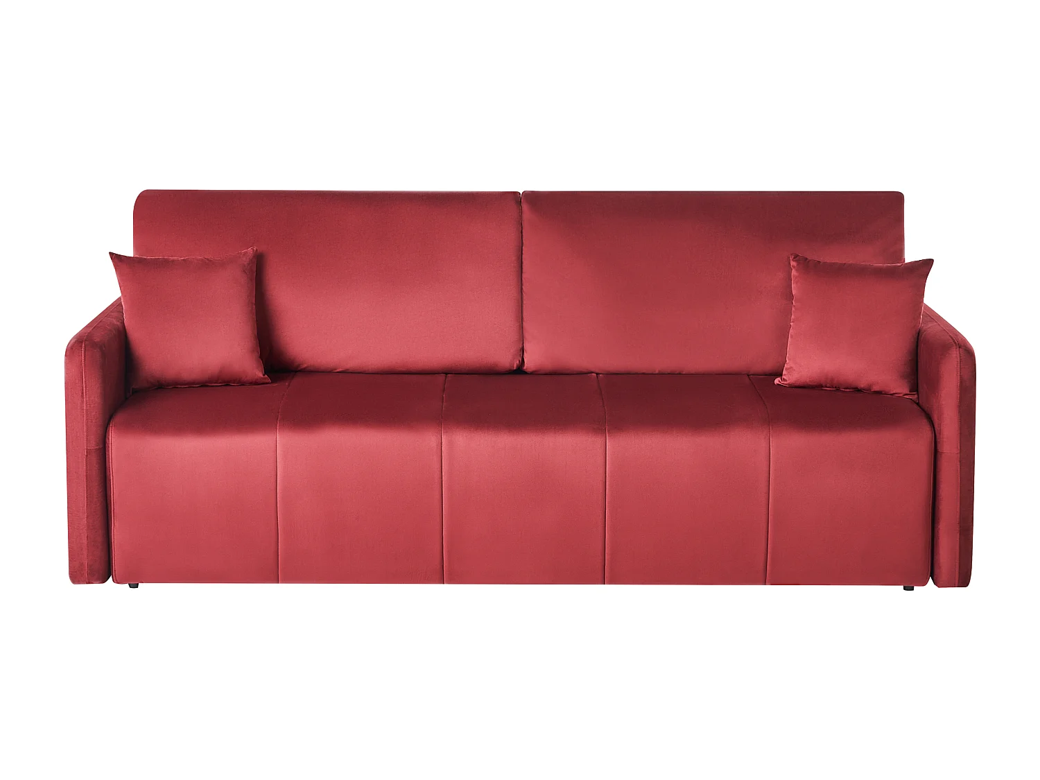 Canapé-lit 3 places EGGE Velours Rouge Bordeaux