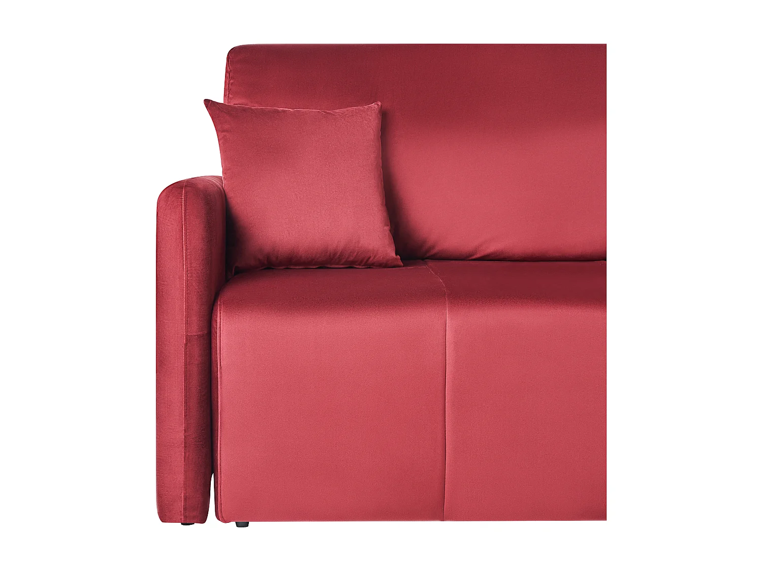 Canapé-lit 3 places EGGE Velours Rouge Bordeaux