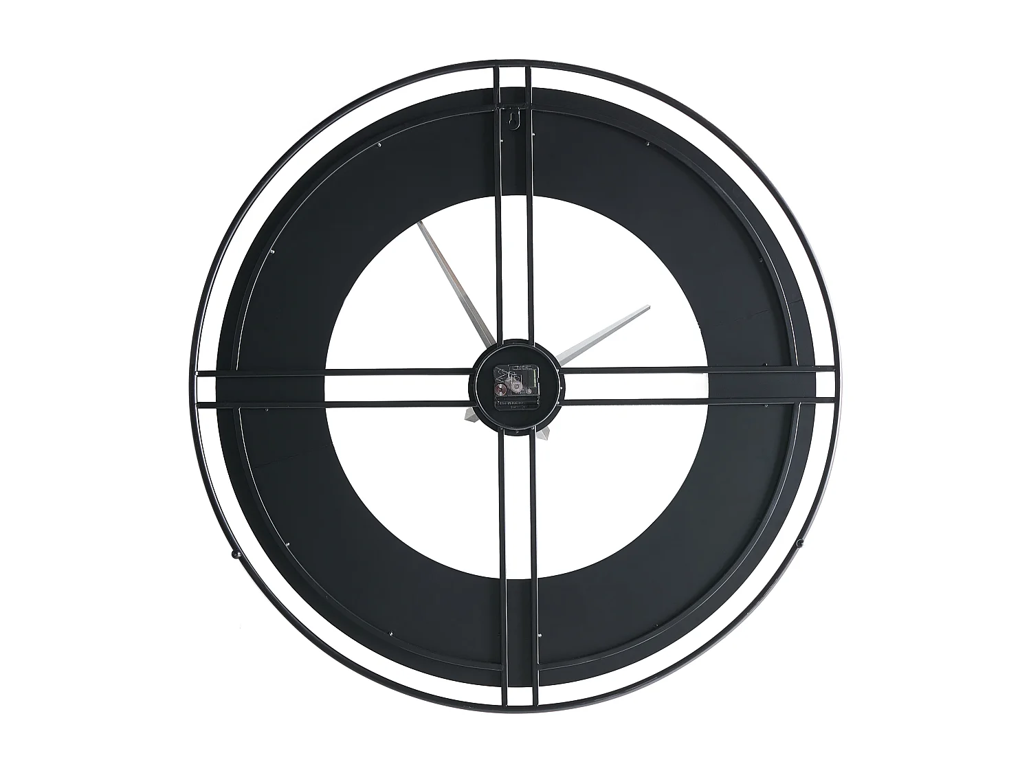 Horloge murale PERIGNY 80 cm Métal Noir