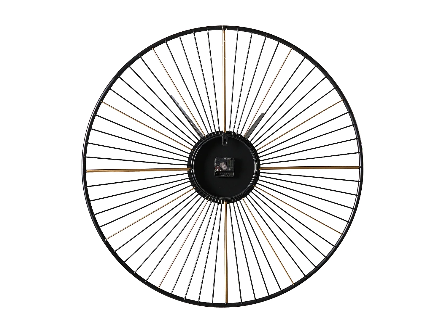 Horloge murale SAZAIS 80 cm Métal Noir