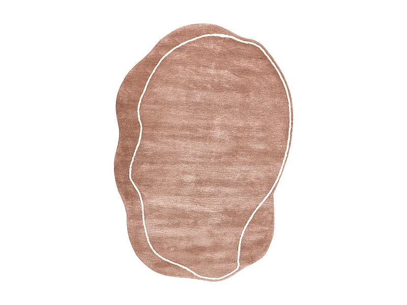 Tapis DERA Marron 160 x 230 cm Soie artificielle