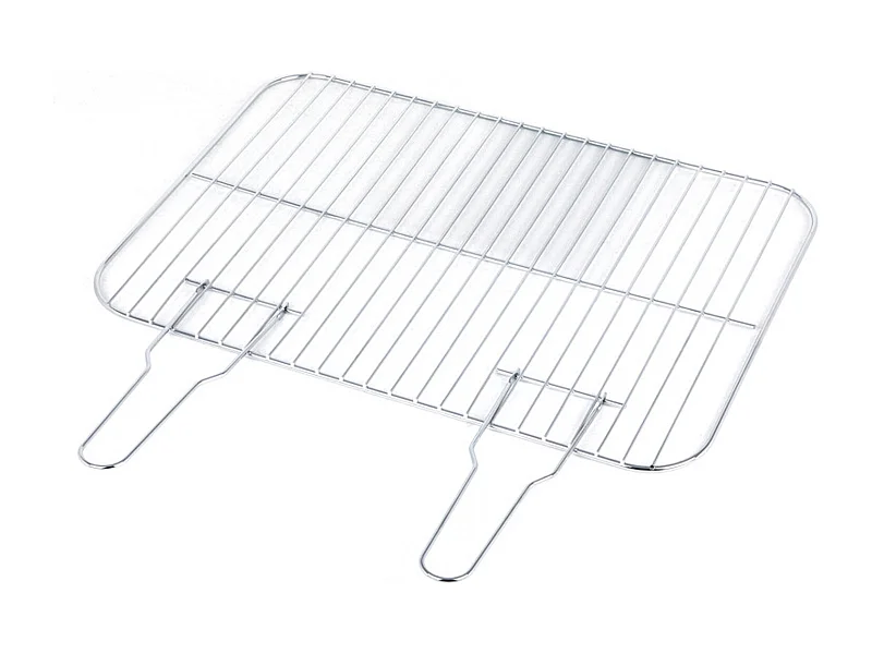 Rejilla rectangular simple de acero cromado