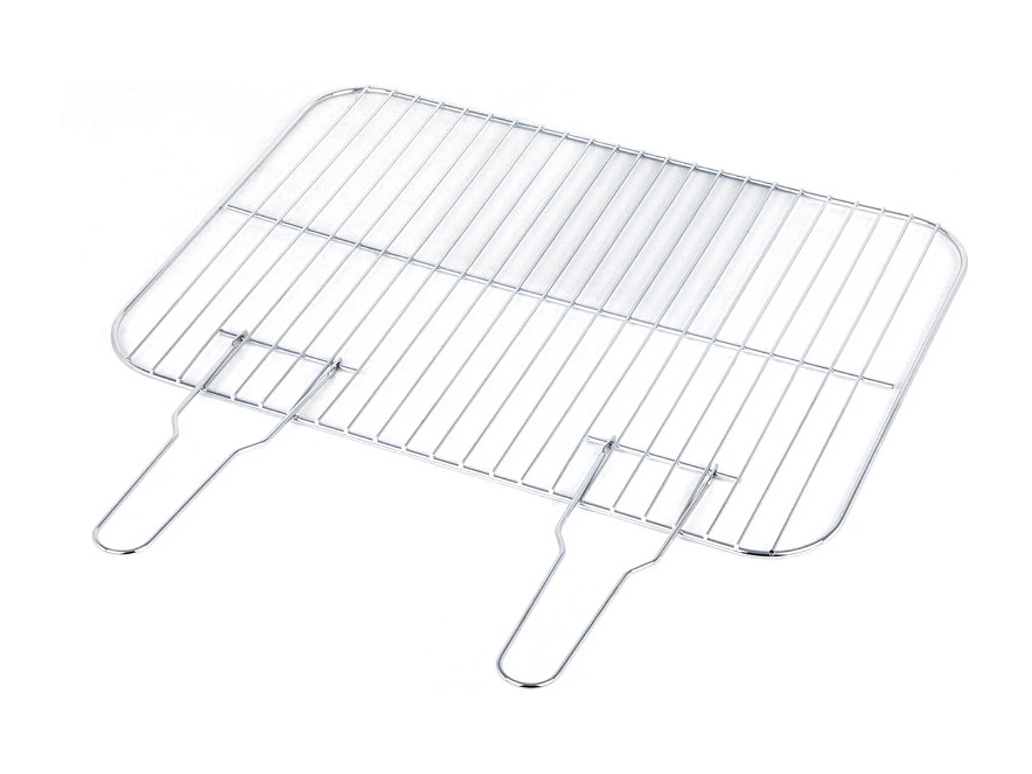 Grille simple rectangulaire en acier chromé