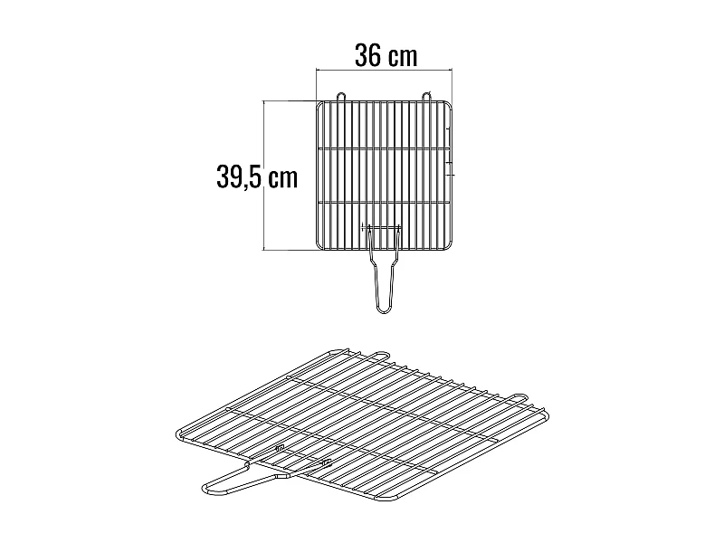 Einfaches Gitter 55 cm